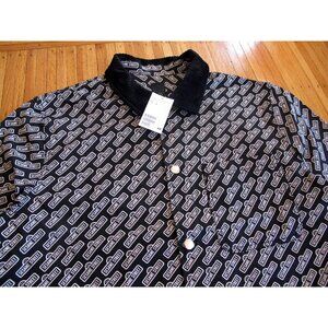 H&M x Sesame Street Cotton Twill Black White Men's Jacket L elmo cookie monster